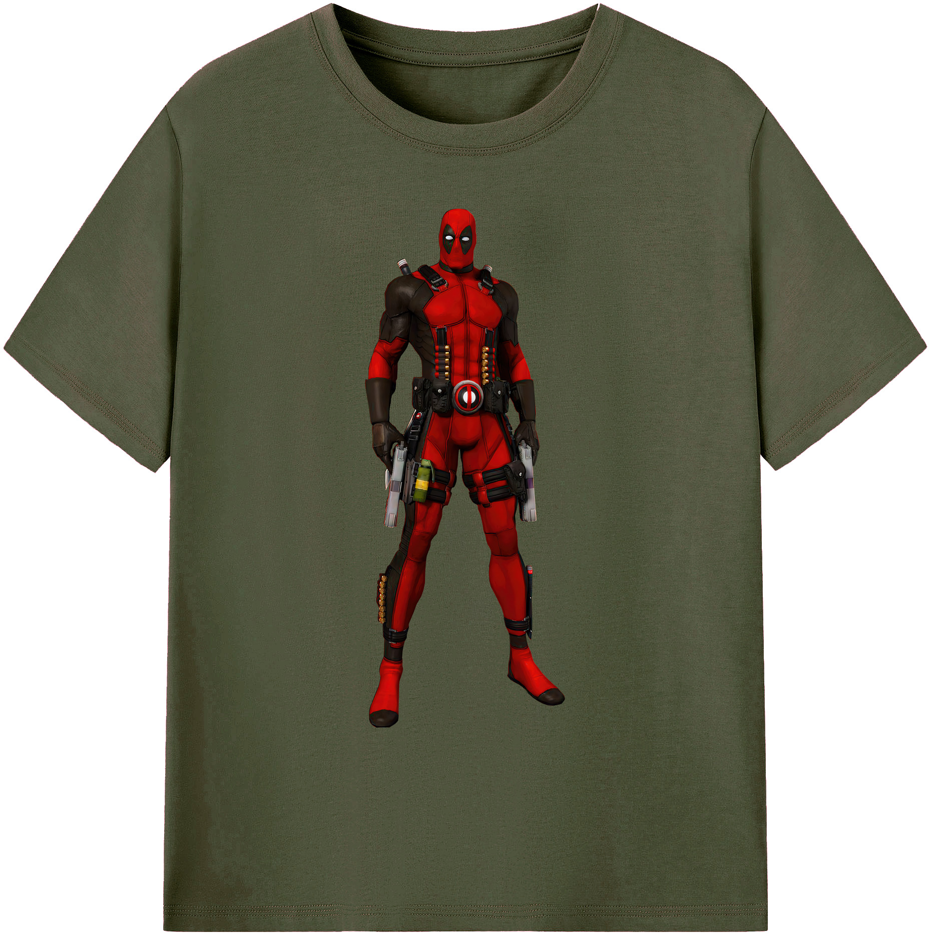 （画像用） Deadpool デッドプール 綿100％ メンズ半袖Tシャツ｜肌触りやわらか＆通気性
